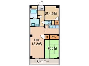 鳥山マンション３の物件間取画像